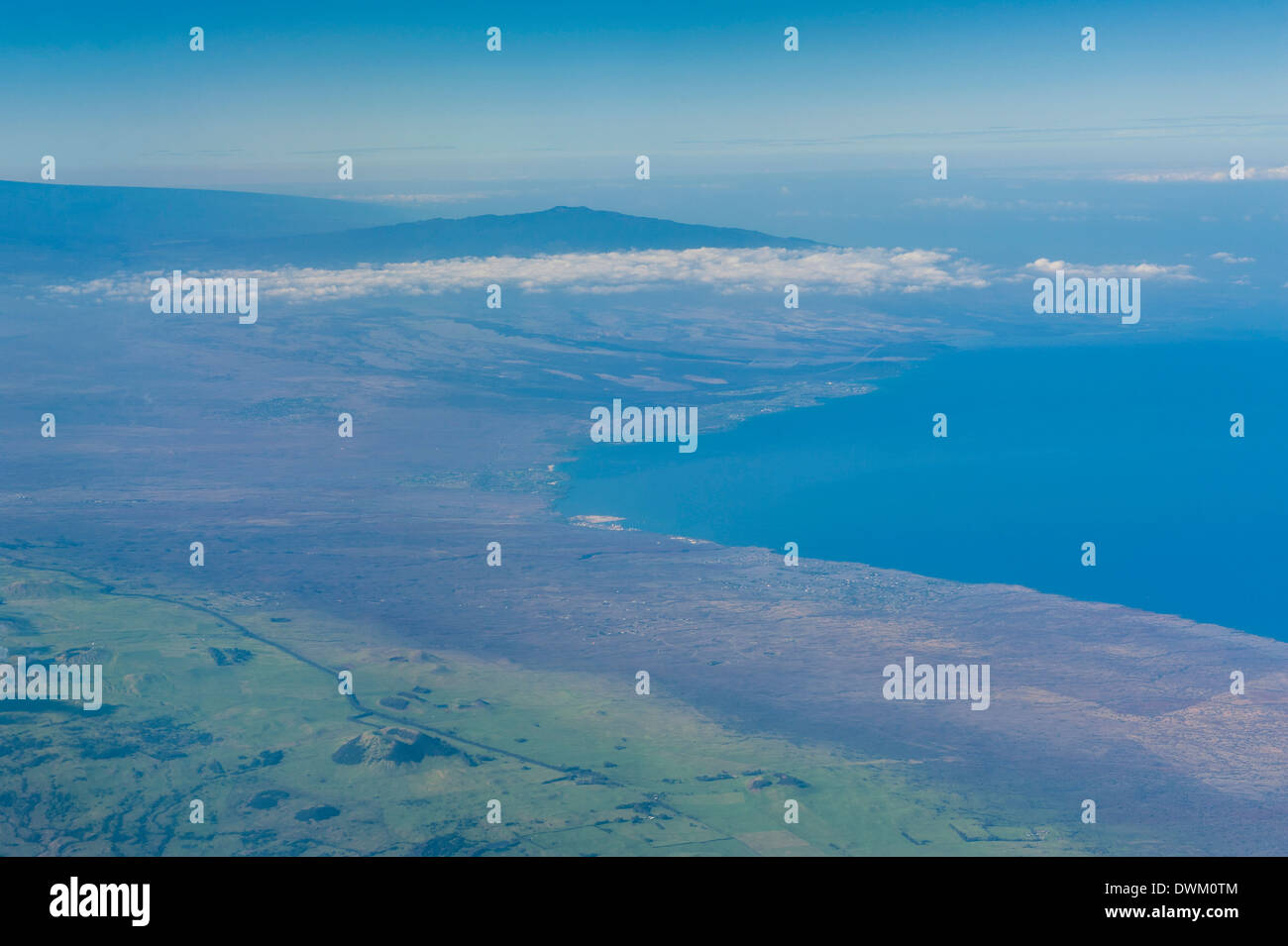 Vue aérienne de Maui, Hawaï, États-Unis d'Amérique, du Pacifique Banque D'Images