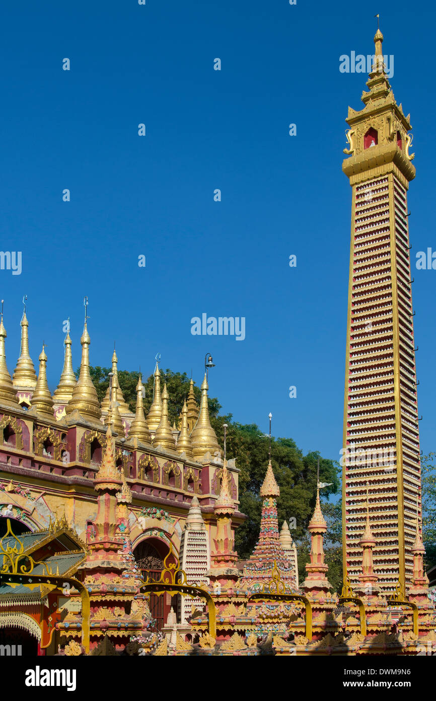 Le temple bouddhiste de Mohnyin Thambuddhei Paya à Monywa au Myanmar (Birmanie) Banque D'Images