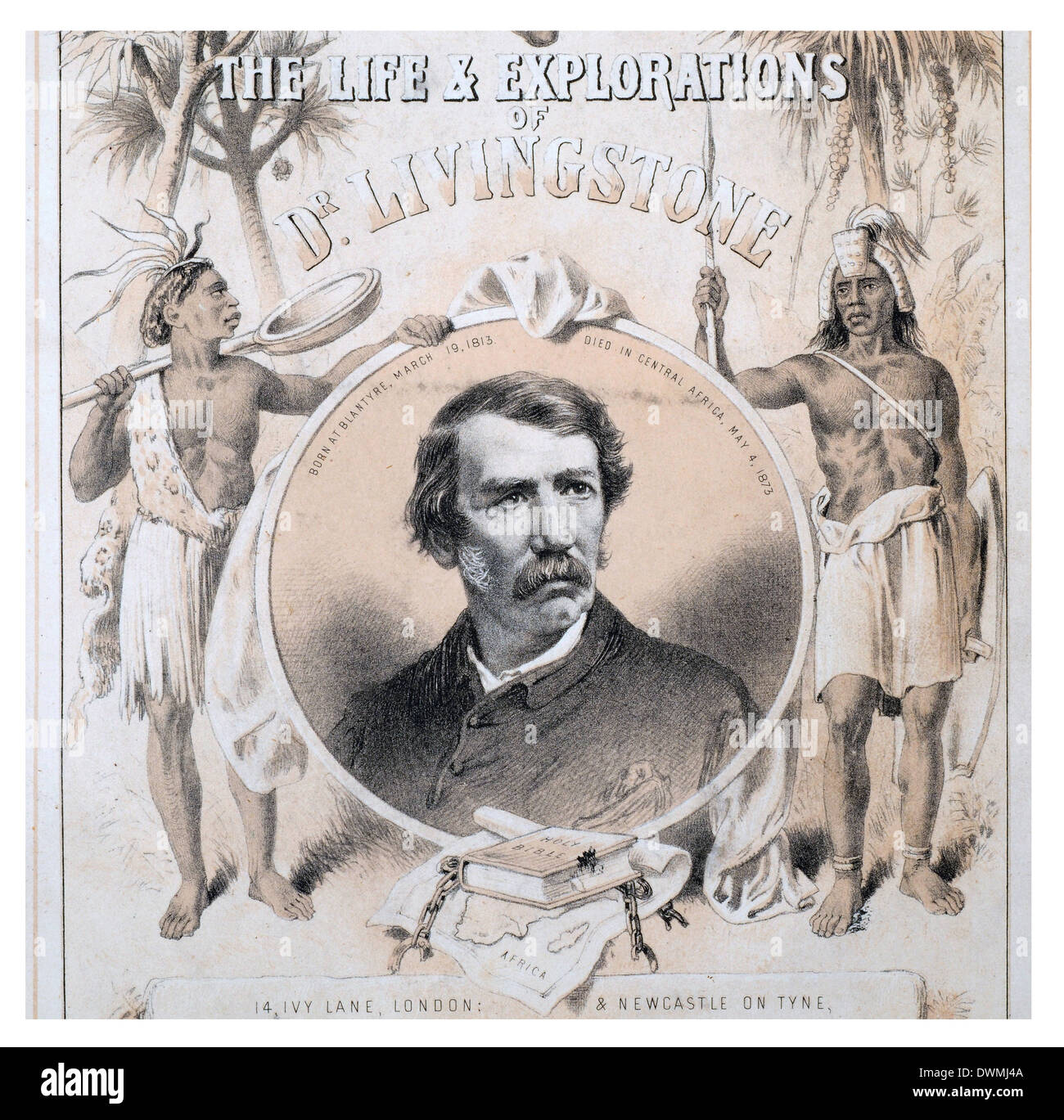 Médecin Dr David Livingstone scot congrégationalistes écossais pioneer medical London Missionary Society Afrique Explorateur Banque D'Images