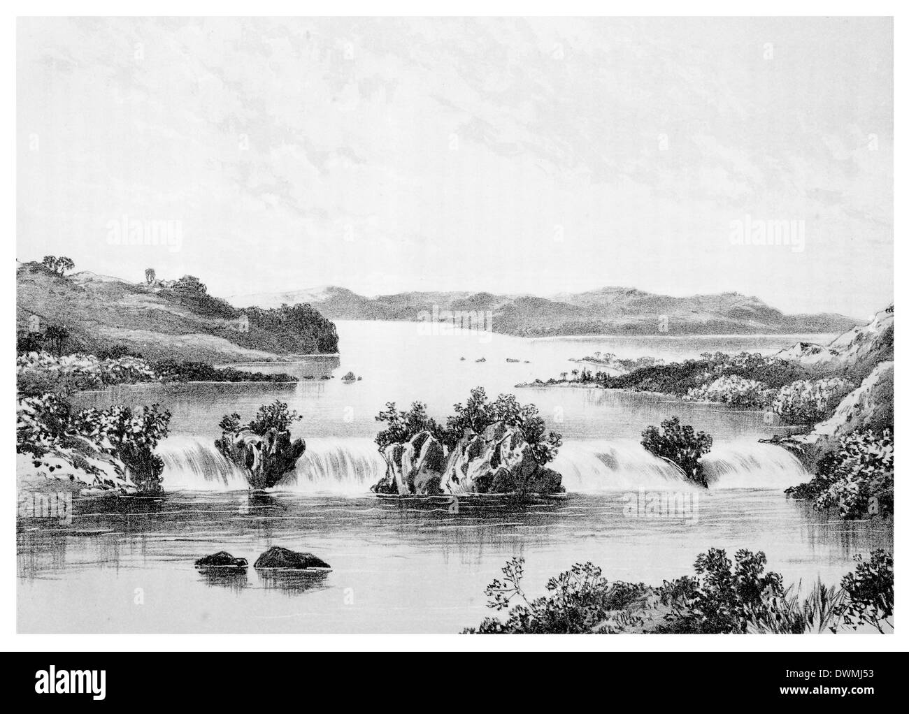 Nyanza Lac Victoria Falls Ripon Banque D'Images