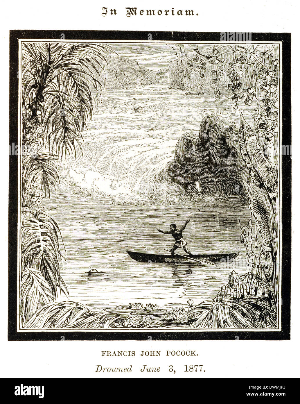 Francis John Pocock. 3 juin 1877 noyés Banque D'Images