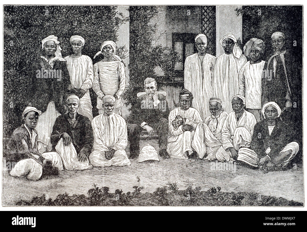 Circumnavigators de Nyanza Victoria et du lac Tanganika, et explorateurs d'Alexandra Nil et Congo River ( Livingstone) Banque D'Images