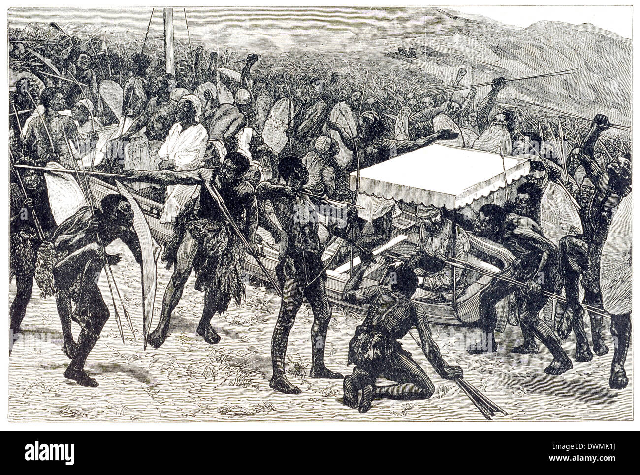 Réception à Nyanza Victoria, île de Bumbireh Banque D'Images