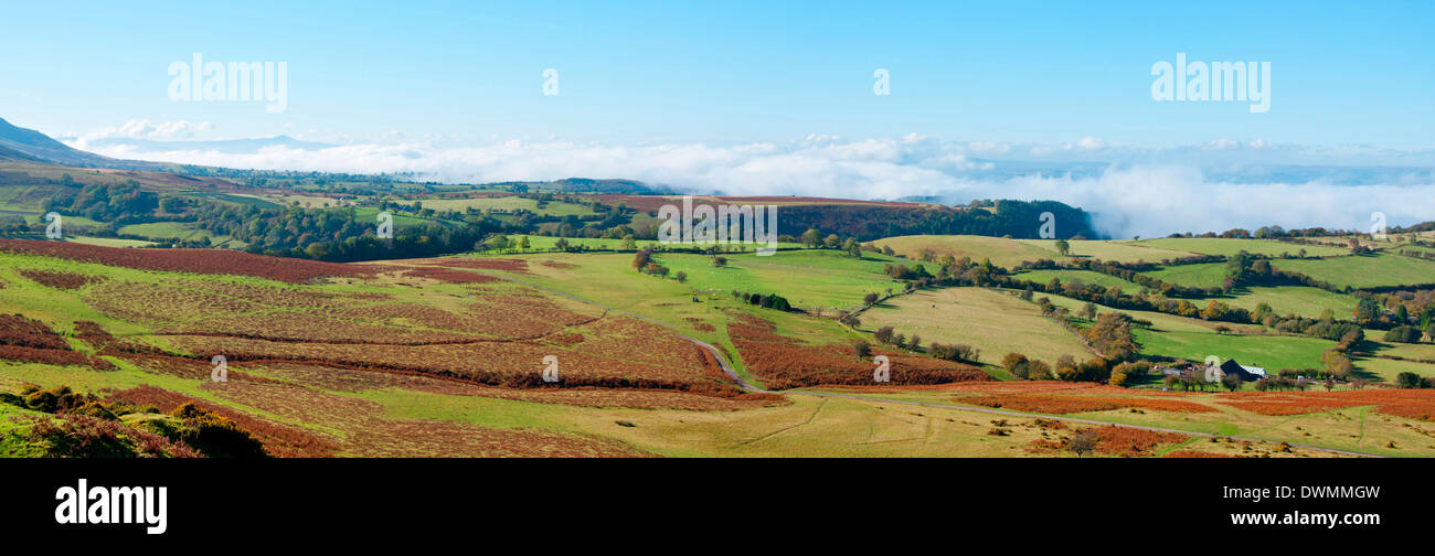 Une vue panoramique vue paysage près de Hay Bluff, Powys, Pays de Galles, Royaume-Uni, Europe Banque D'Images