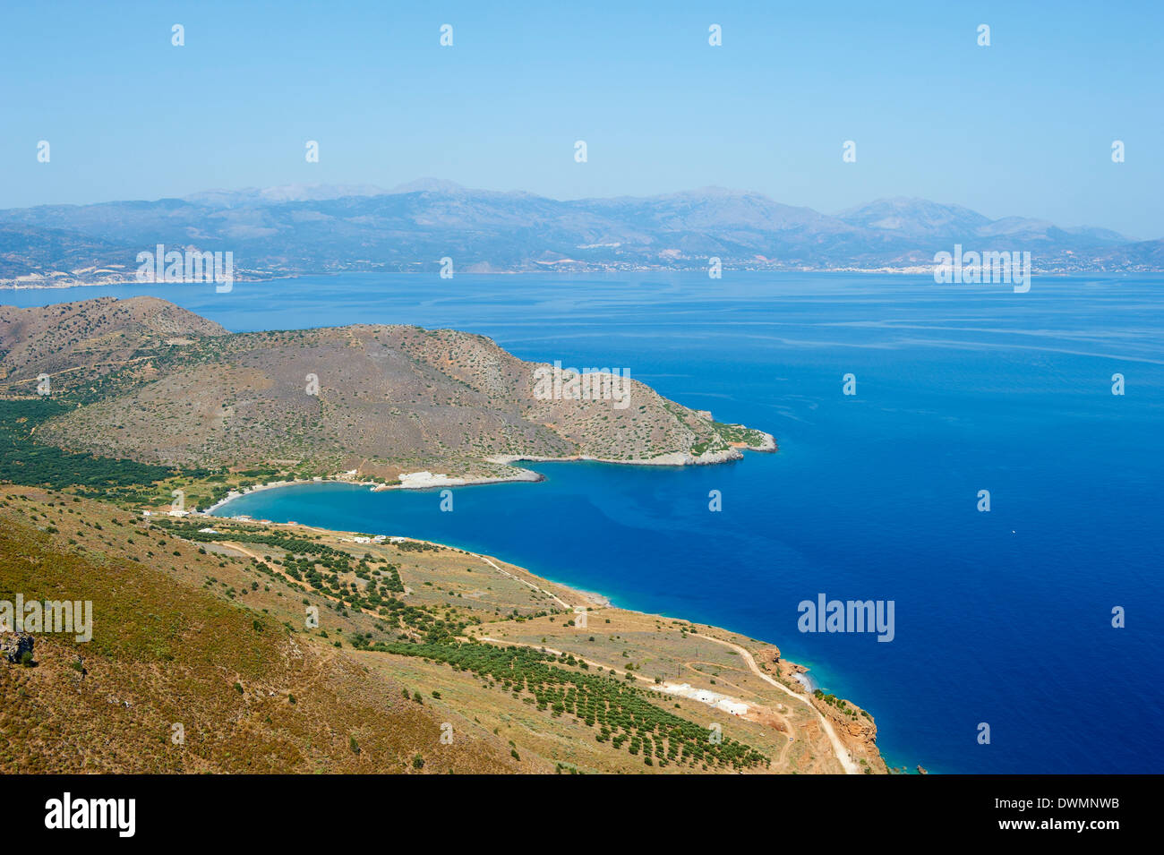 Golfe de Mirabello, Crète, îles grecques, Grèce, Europe Banque D'Images