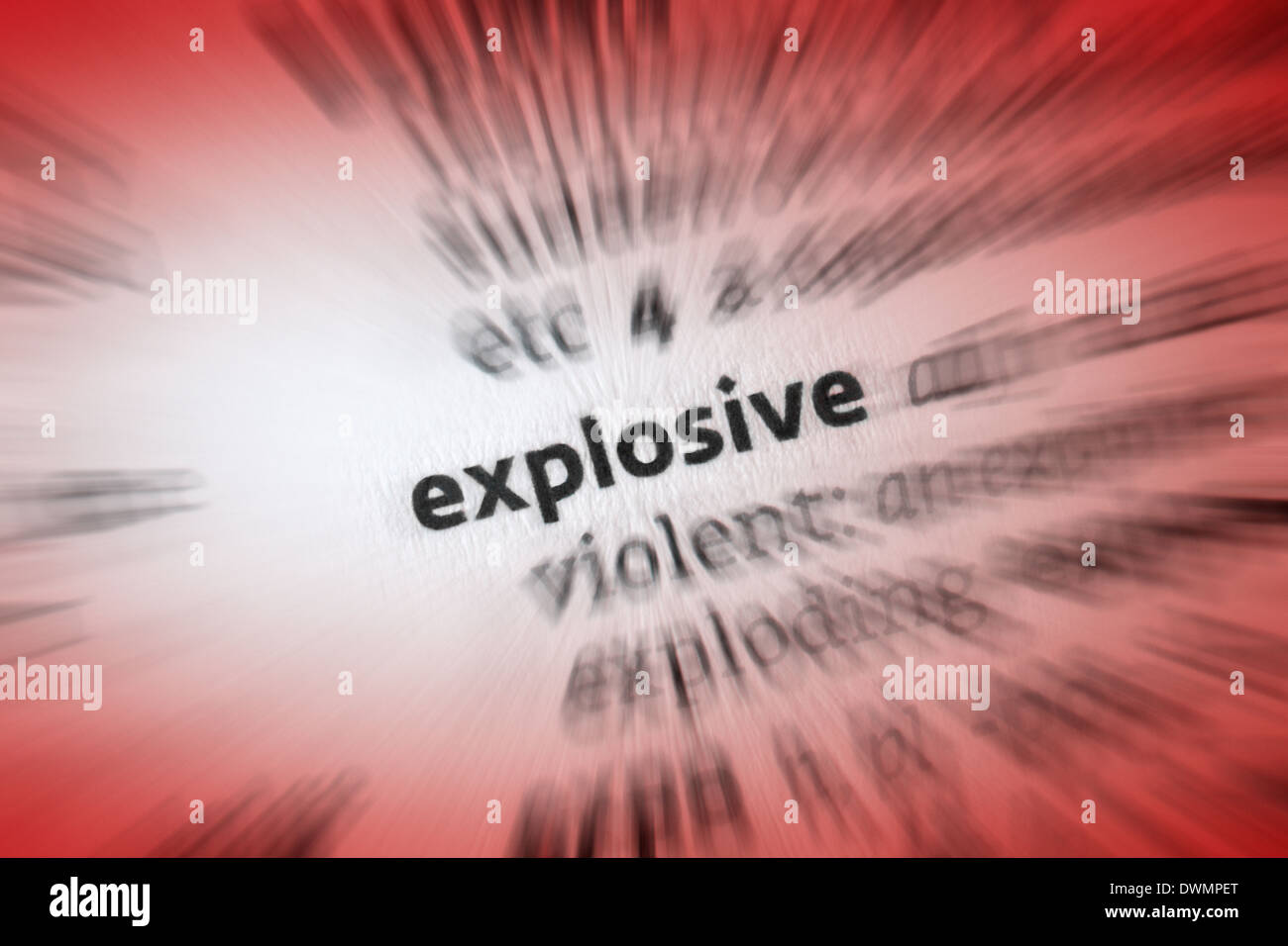 Explosive Banque D'Images