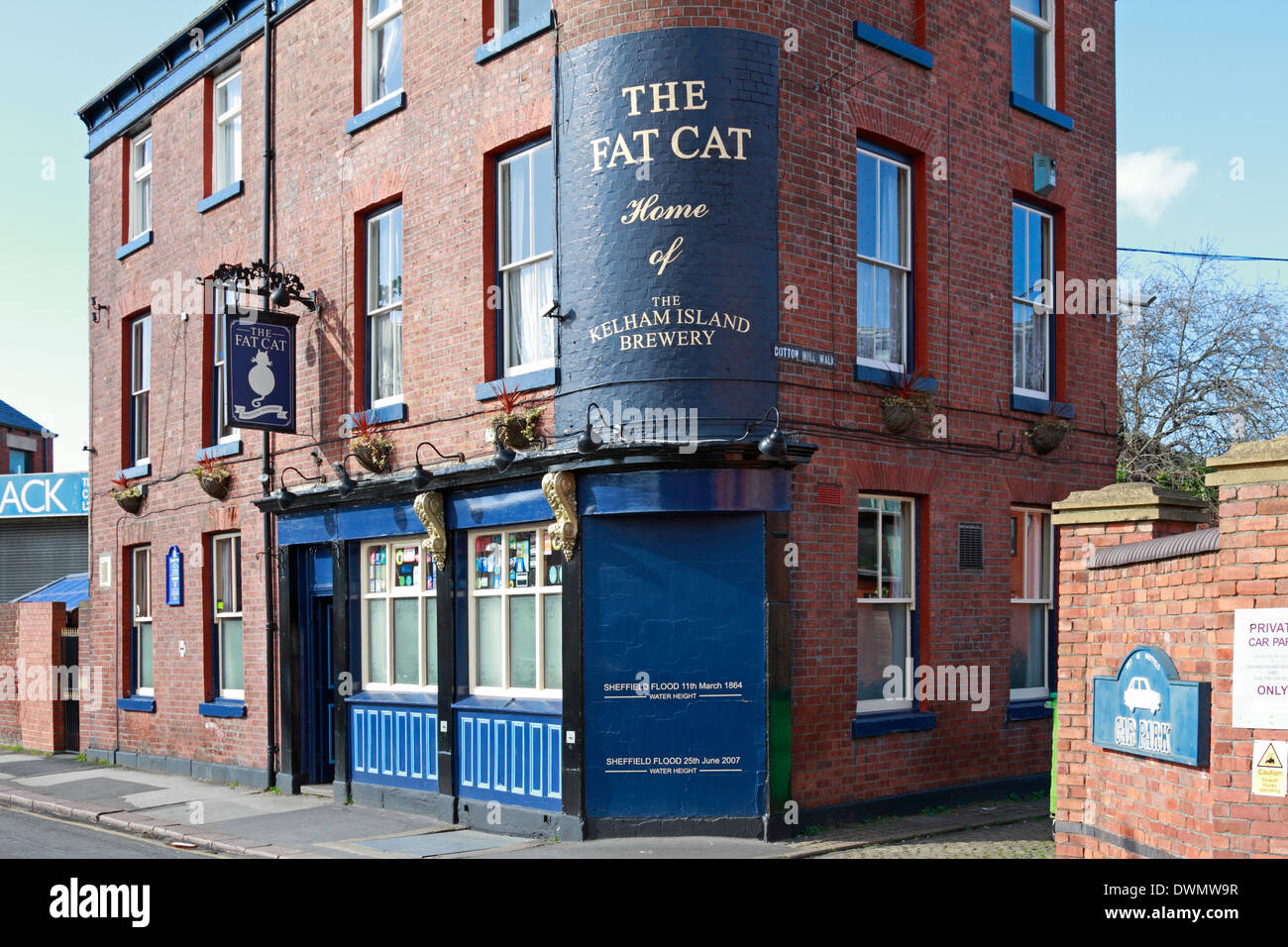 Le gros chat pub, Kelham Island, Sheffield, South Yorkshire, Angleterre, Royaume-Uni. Banque D'Images