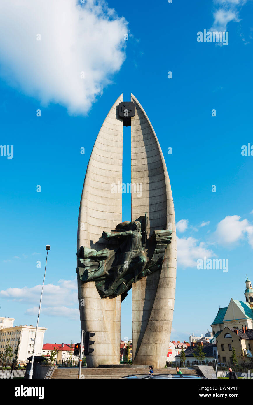 Monument communiste, Rzeszow, Pologne, Europe Banque D'Images