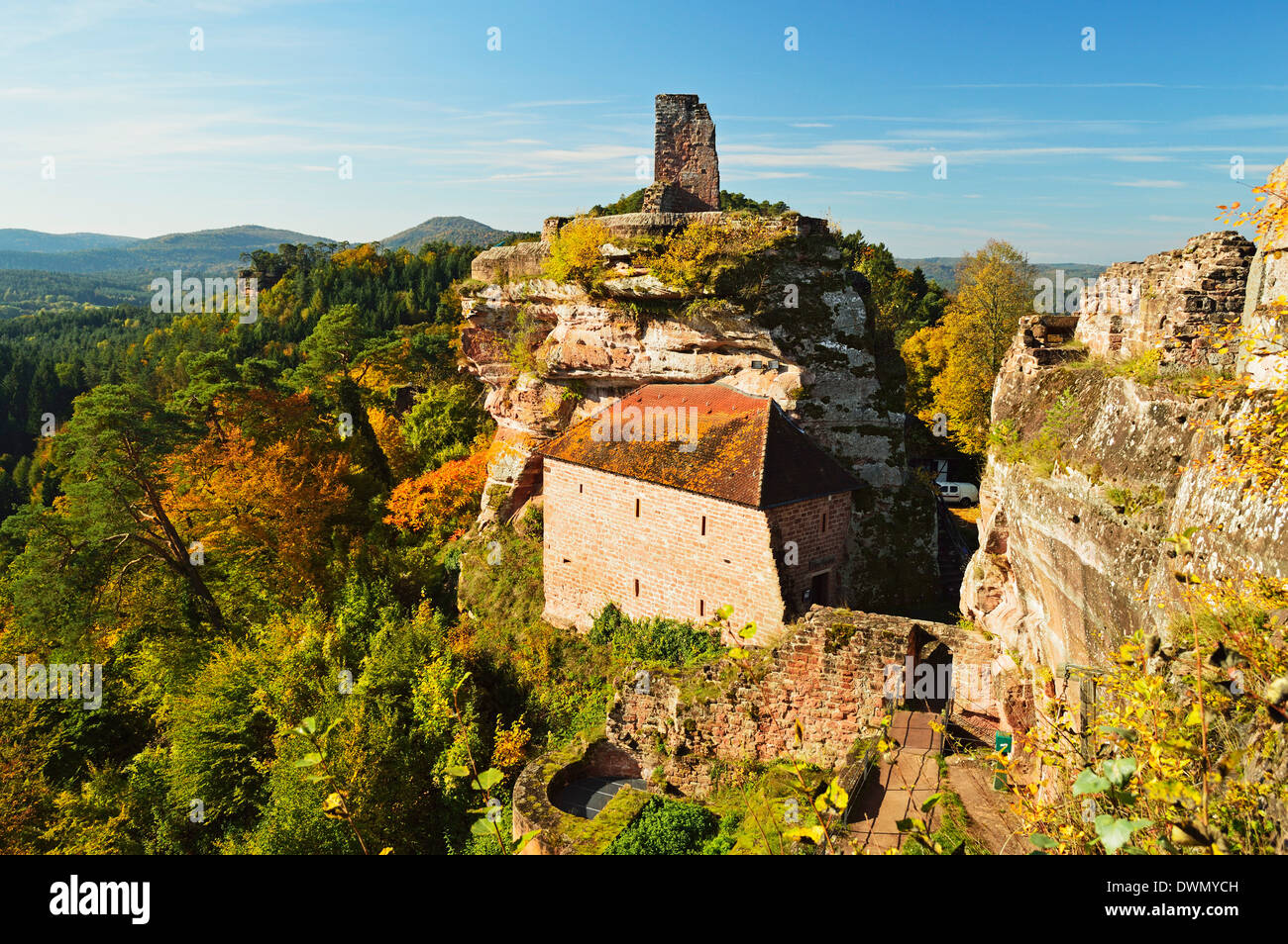 Château Altdahn, Dahn, Forêt du Palatinat, Rhénanie-Palatinat, Allemagne, Europe Banque D'Images