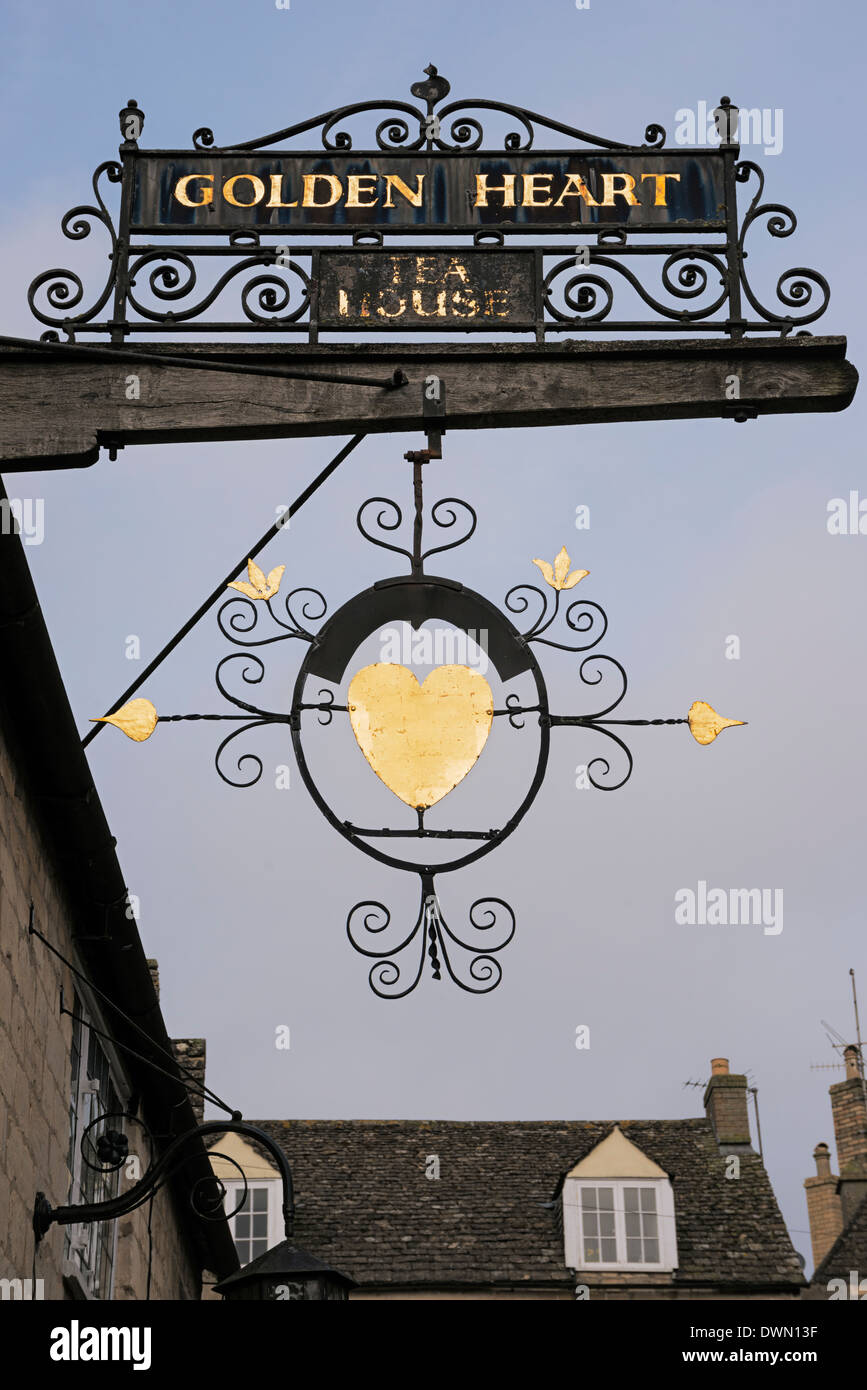 Coeur en Or Tea House, Painswick, Gloucestershire Banque D'Images