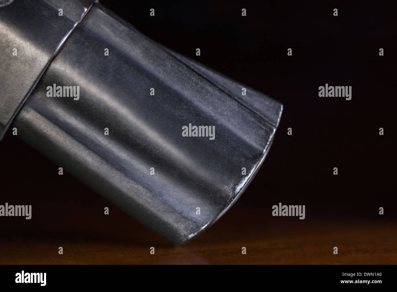 Macro de canon de revolver. Banque D'Images