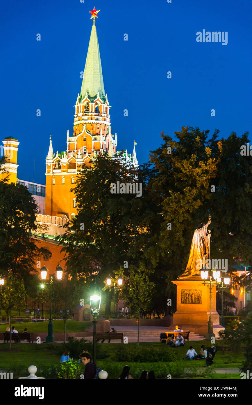 Le Kremlin à la place Rouge, l'UNESCO World Heritage Site, Moscou, Russie, Europe Banque D'Images