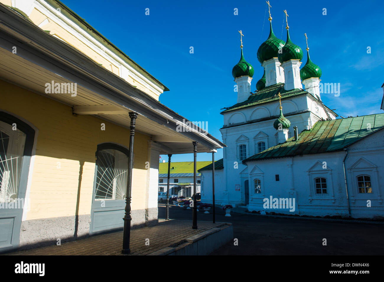 Arcades commerciales à Kostroma, anneau d'Or, la Russie, l'Europe Banque D'Images