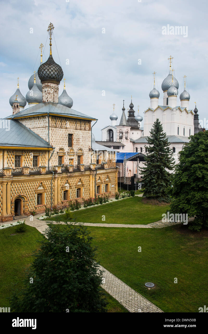 Le Kremlin de Rostov Veliki, anneau d'Or, la Russie, l'Europe Banque D'Images
