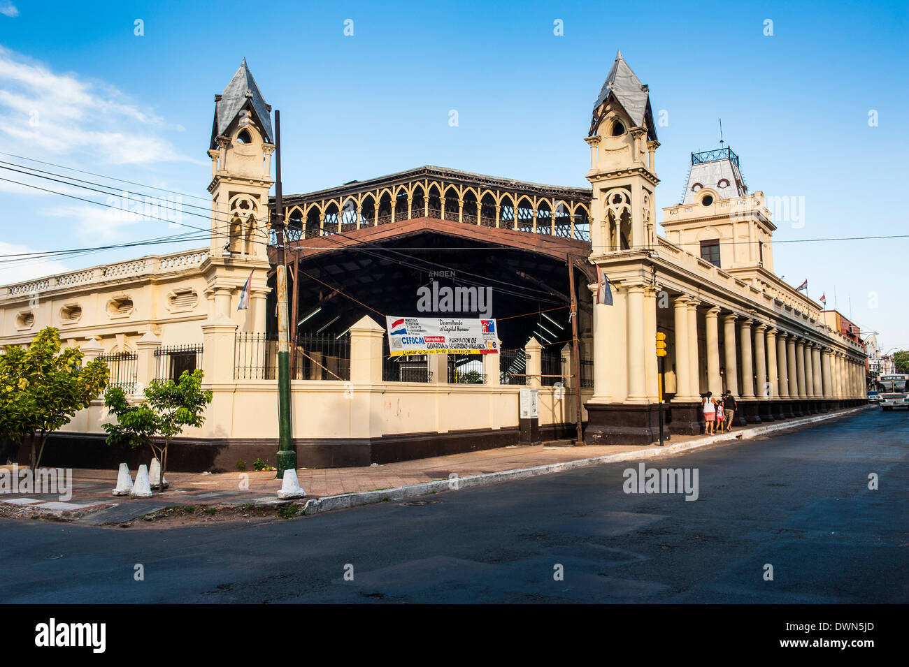L'ancienne gare d'Asuncion, Paraguay, Amérique du Sud Banque D'Images