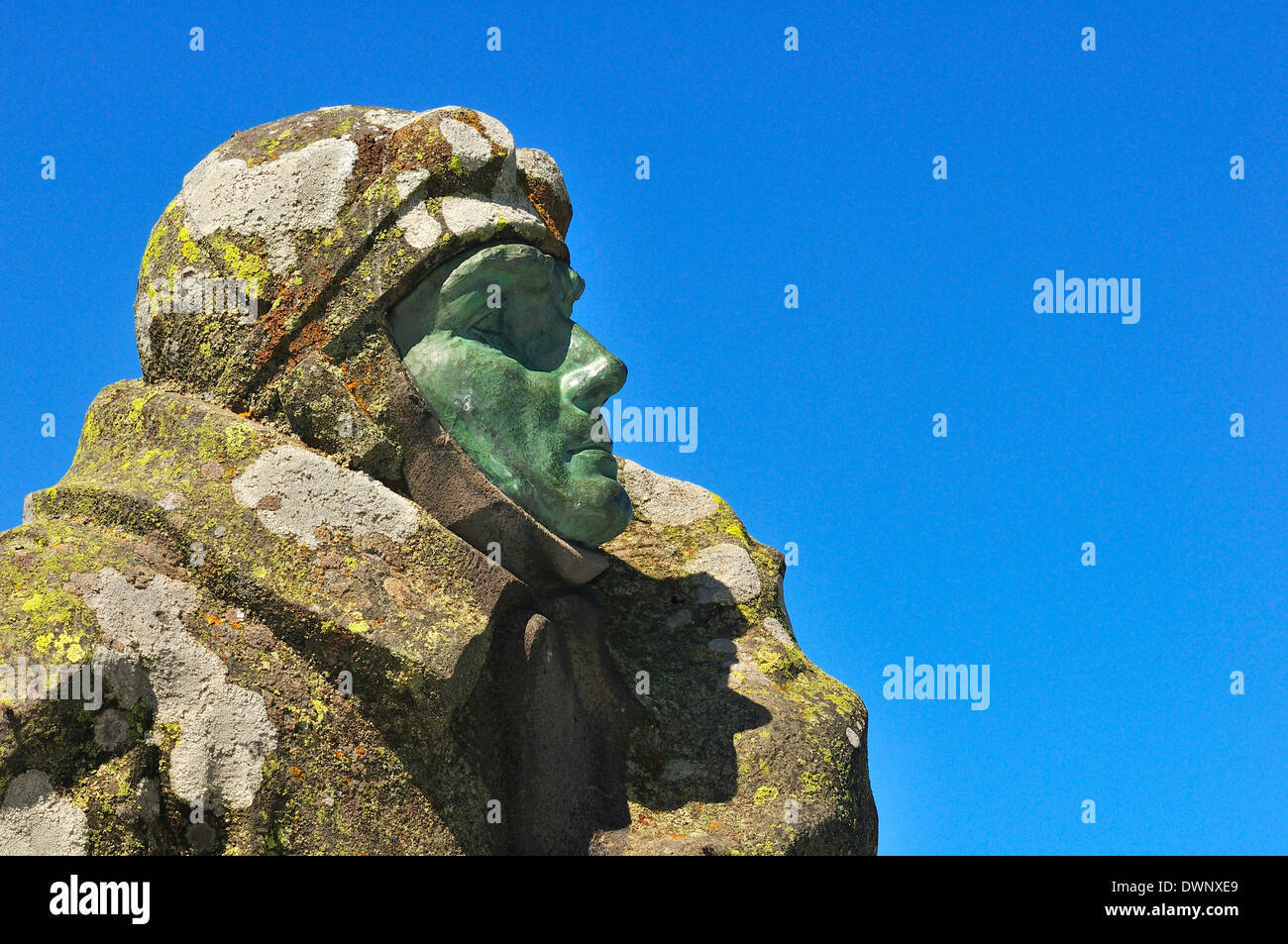 Monument à l'aviation Eugène Renaux sur le sommet du Puy de Dôme, Puy-de-Dôme, France Banque D'Images