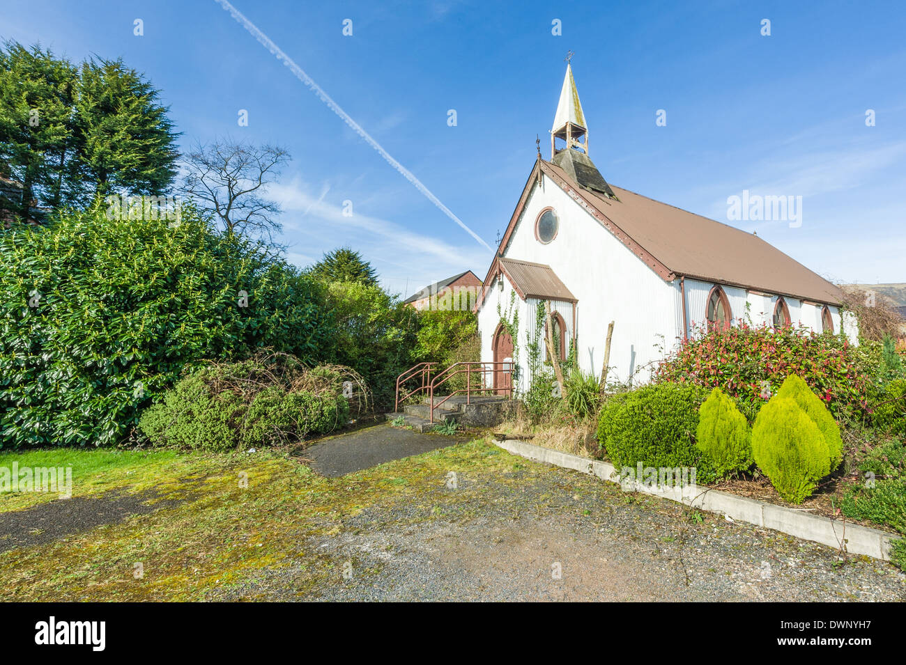 St Matthias a ouvert ses portes en 1892 pour la garnison militaire britannique locale et à l'origine l'Eglise (Anglicane) de l'Irlande. Banque D'Images