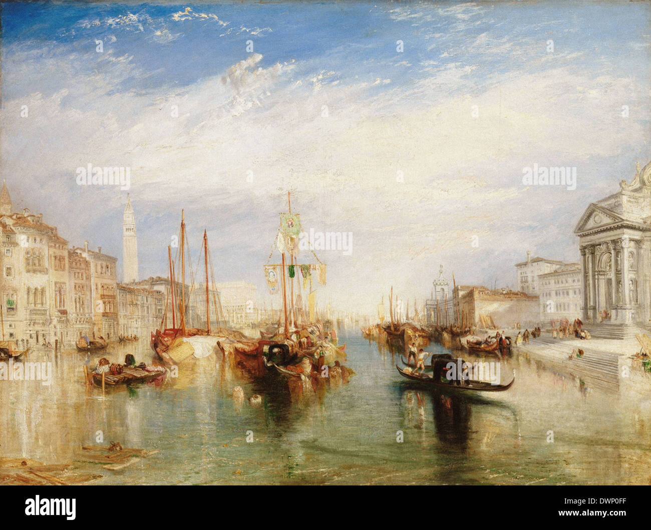 William Turner - Venise, du porche de la Madonna della Salute Banque D'Images