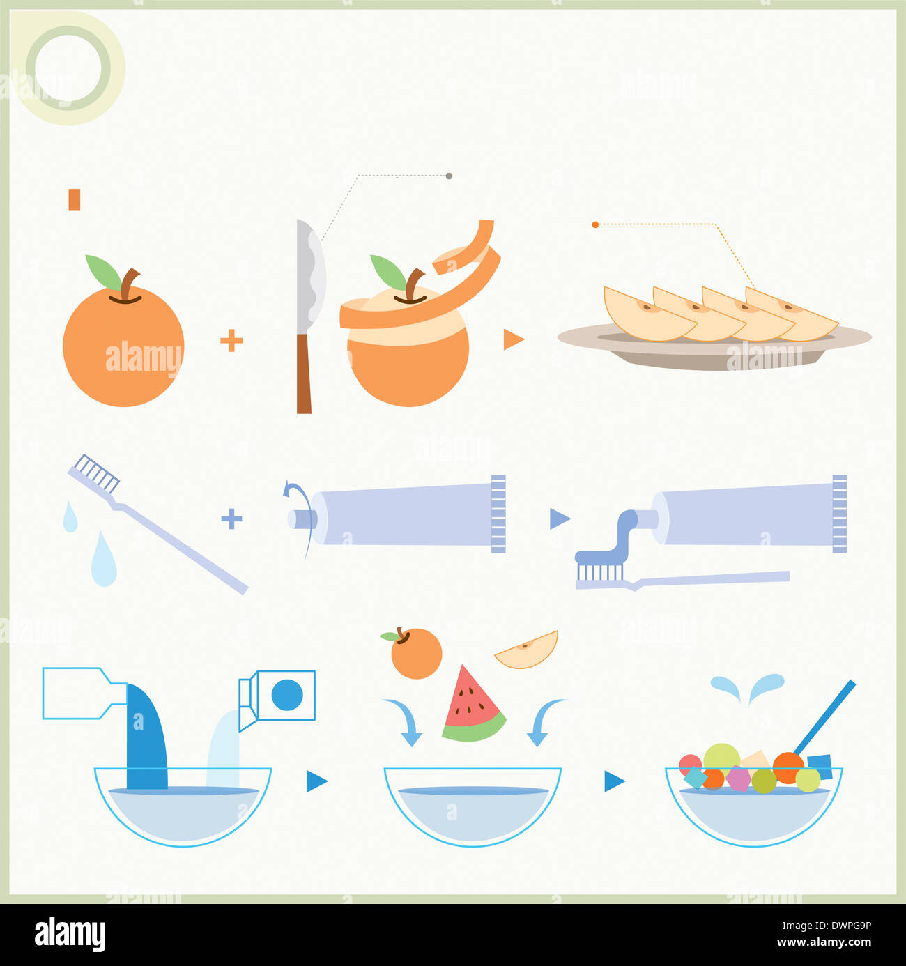 Illustration de graphiques Transformation Banque D'Images