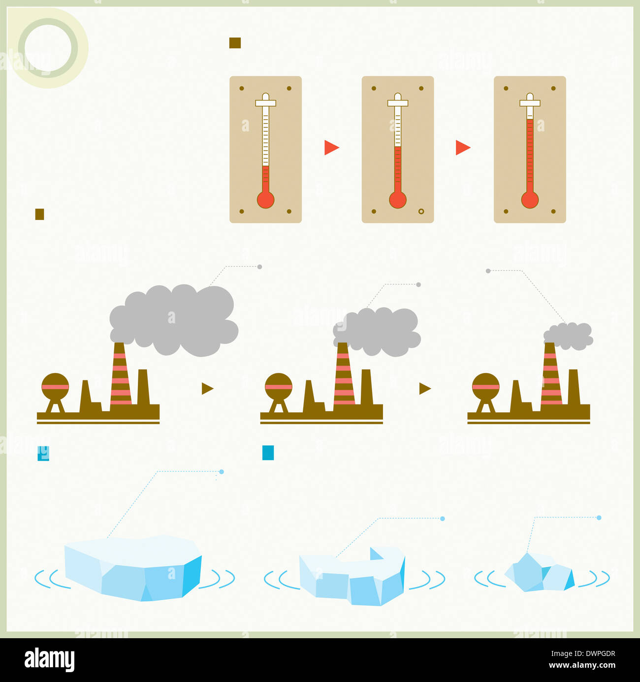 Illustration de graphiques Transformation Banque D'Images