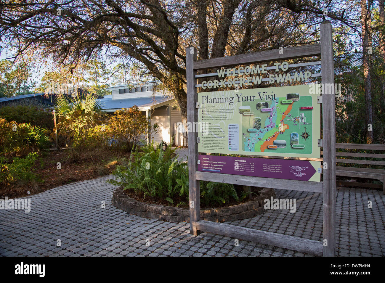 Naples, Floride - La National Audubon Society's Corkscrew Swamp Sanctuary. Banque D'Images Naples, Floride - La National Audubon Society's Corkscrew Swamp Sanctuary. Banque D'Images