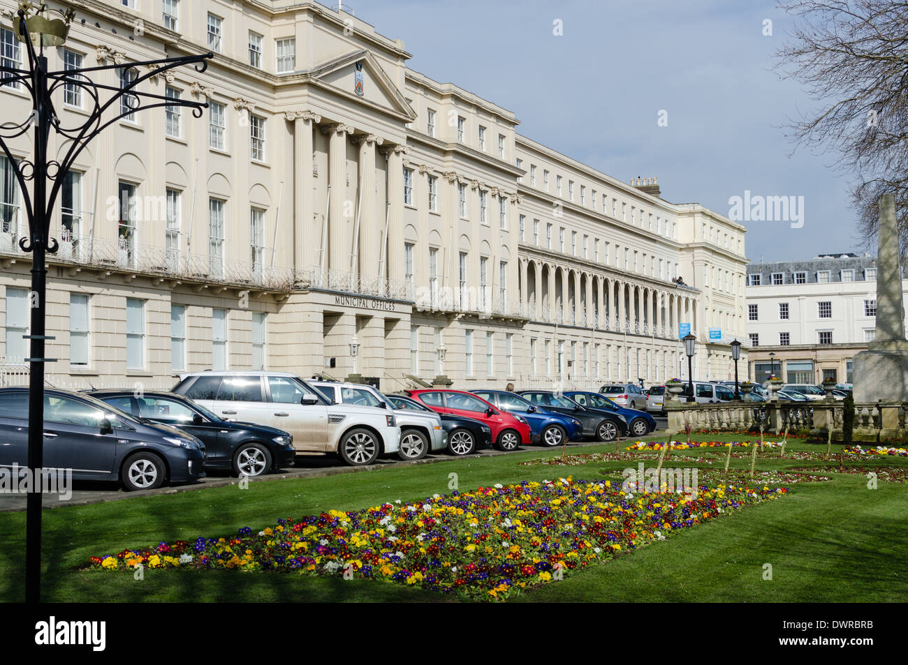 Cheltenham Borough Council bâtiments dans la Promenade, Cheltenham Banque D'Images