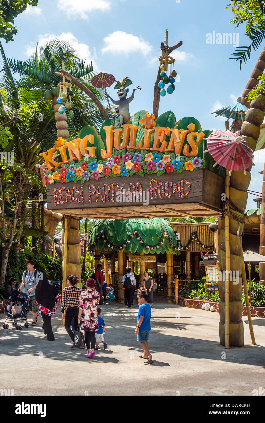 Zone de Madagascar, Universal Studios Singapore Banque D'Images