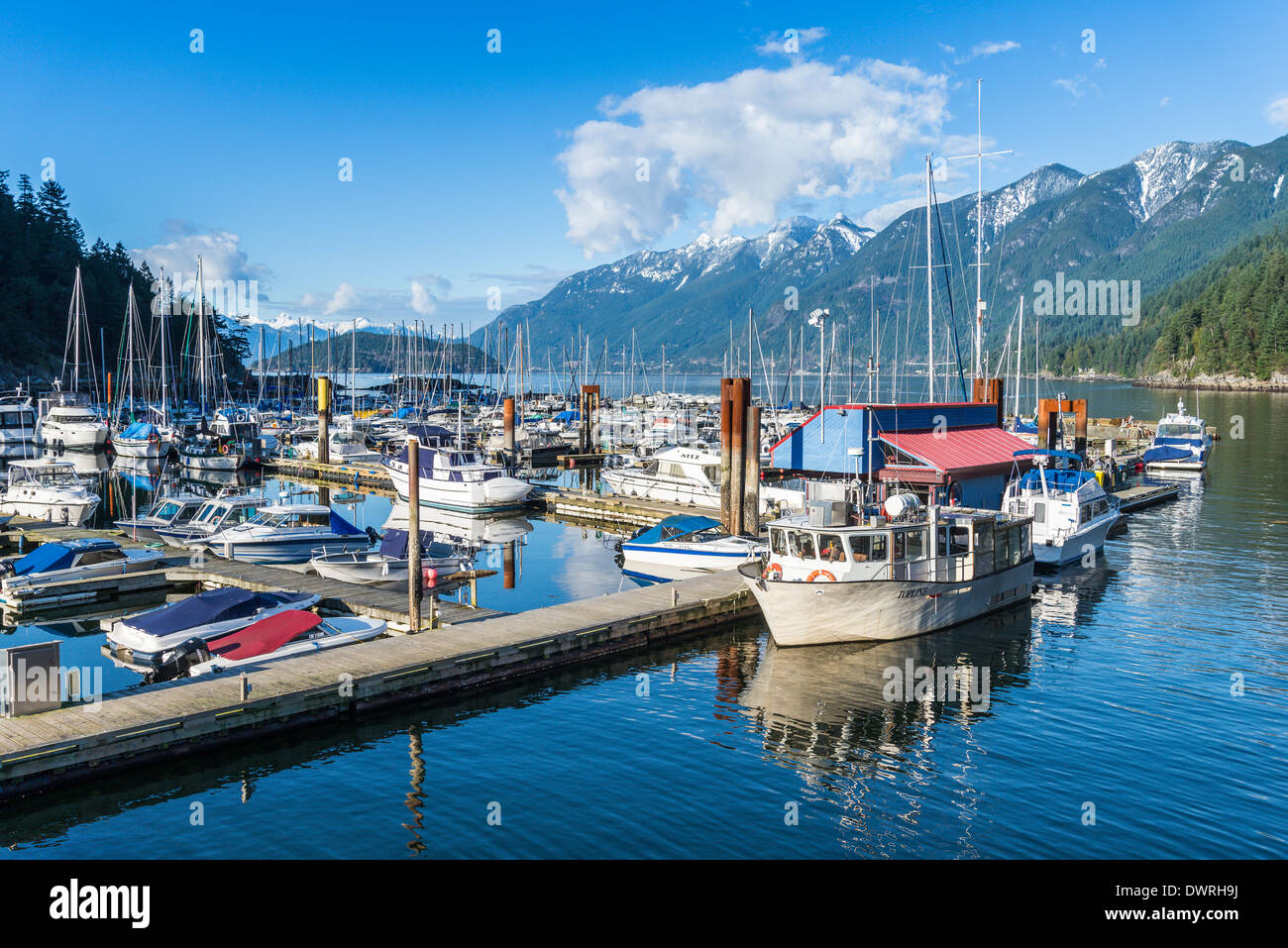 Marina Sewells, Horseshoe Bay, Colombie-Britannique, Canada Banque D'Images