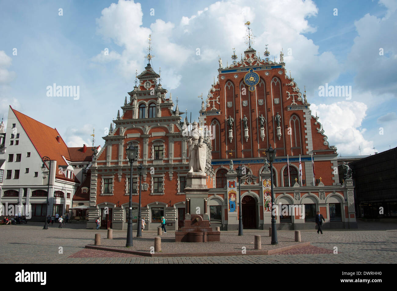 Maison des Têtes Noires, Riga Banque D'Images