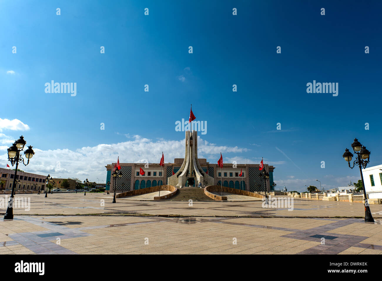 L'Afrique du Nord, Tunisie, Tunis. La place de la kasbah et maire de Tunis dans l'arrière-plan. Banque D'Images L'Afrique du Nord, Tunisie, Tunis. La place de la kasbah et maire de Tunis dans l'arrière-plan. Banque D'Images