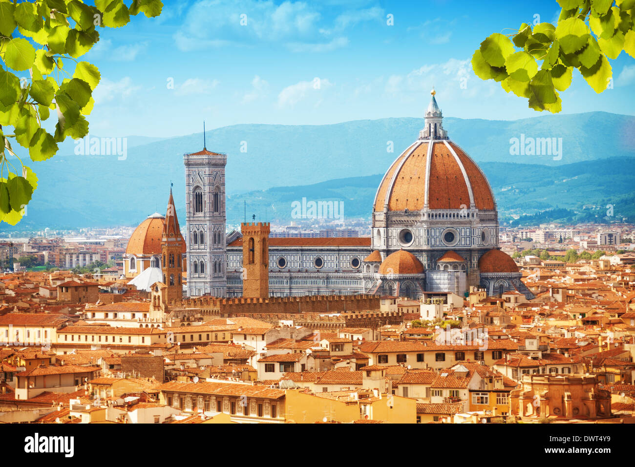 Basilica di Santa Maria del Fiore cathédrale en Toscane, Italie Banque D'Images