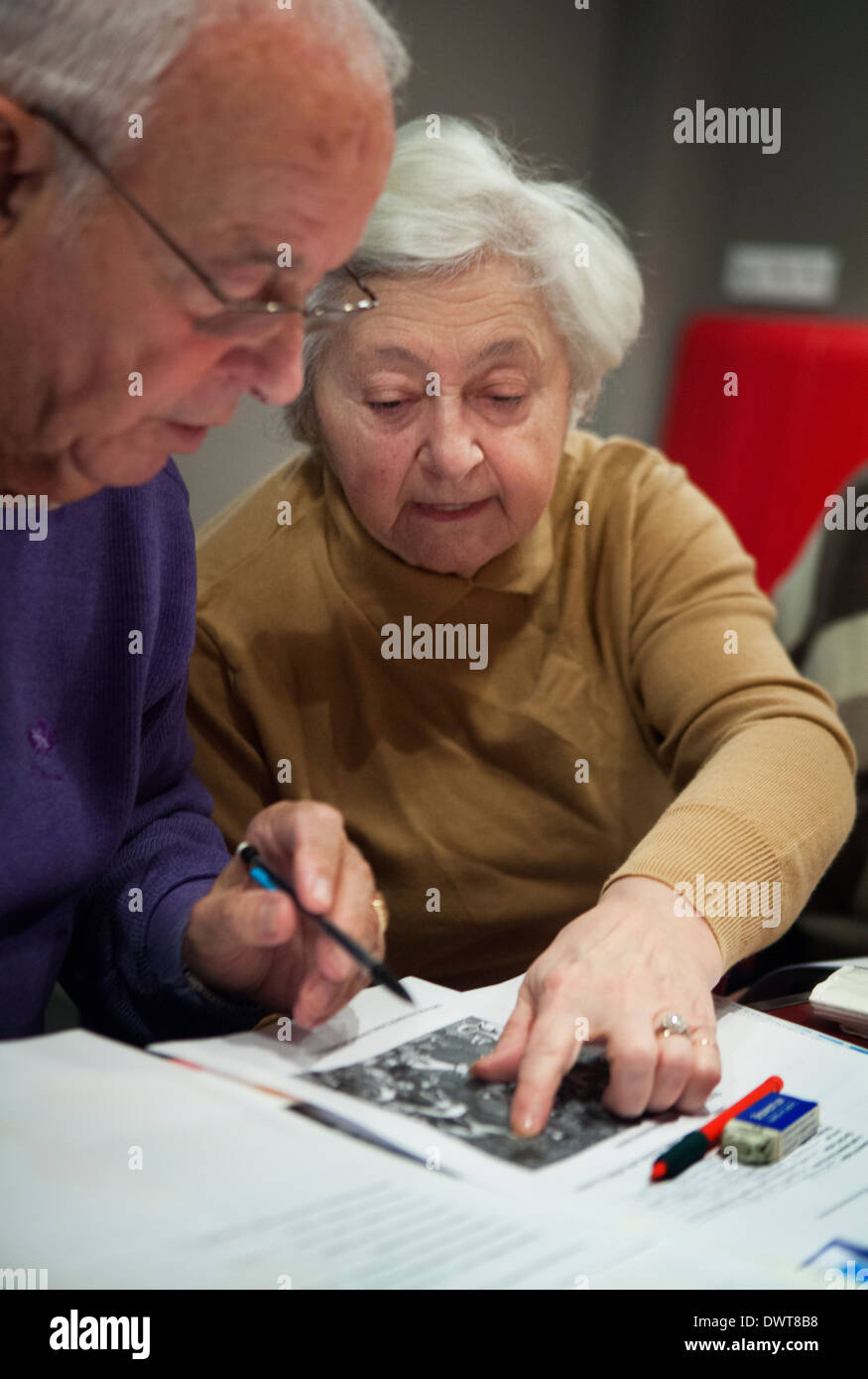Atelier de la maladie d'Alzheimer Banque D'Images