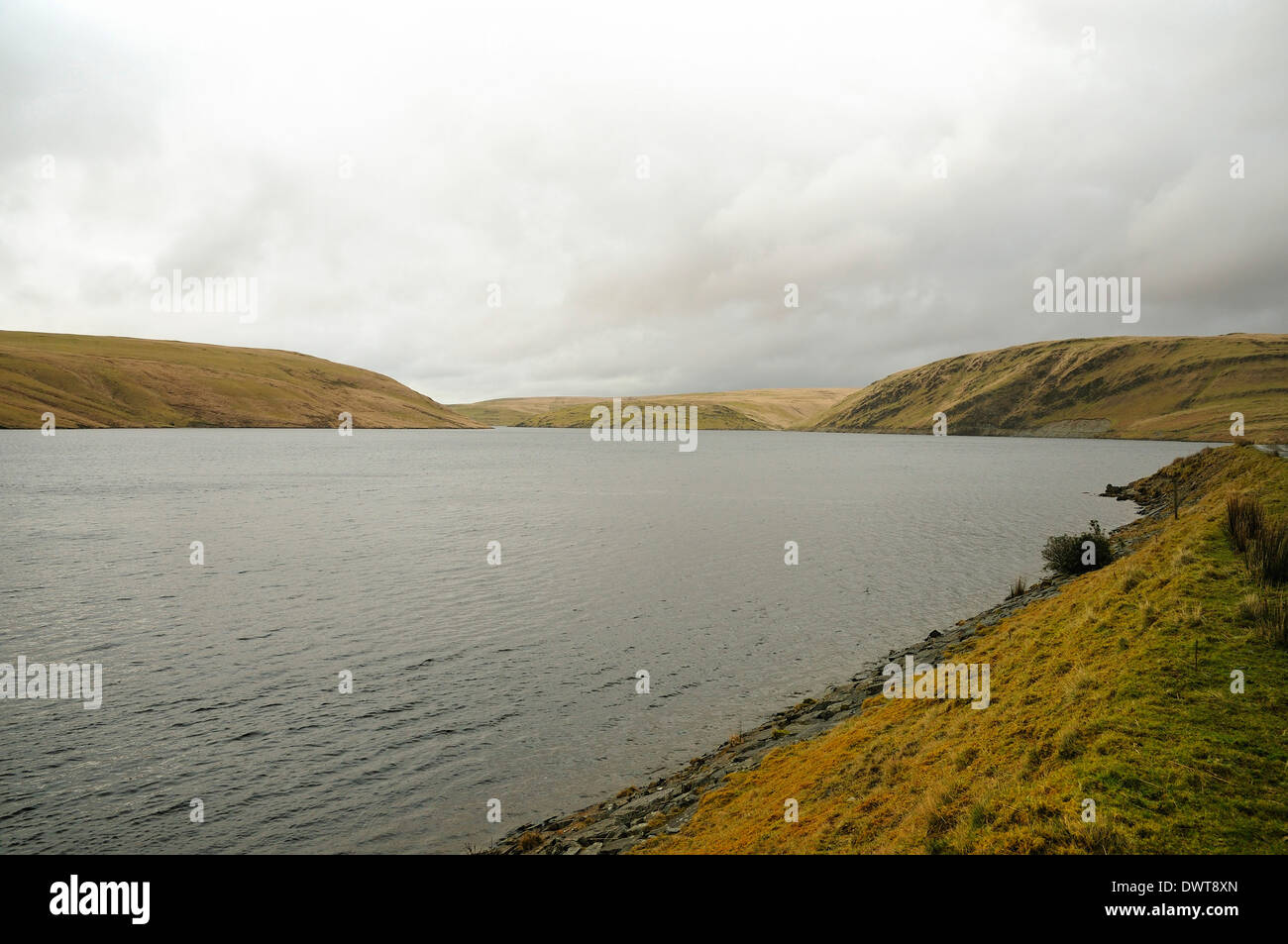 Claerwen réservoir dans la vallées Elan, au Pays de Galles Banque D'Images