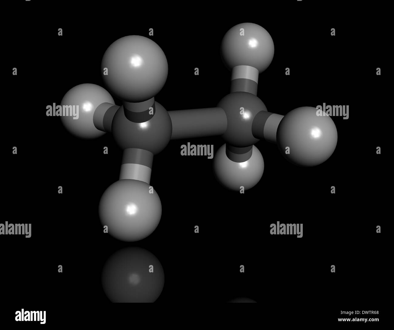 Molecule ethane 3d Banque de photographies et d’images à haute ...
