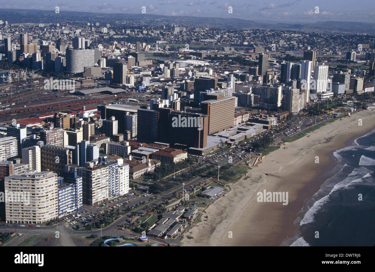 Le 'Golden Mile' de Durban's beach front Banque D'Images