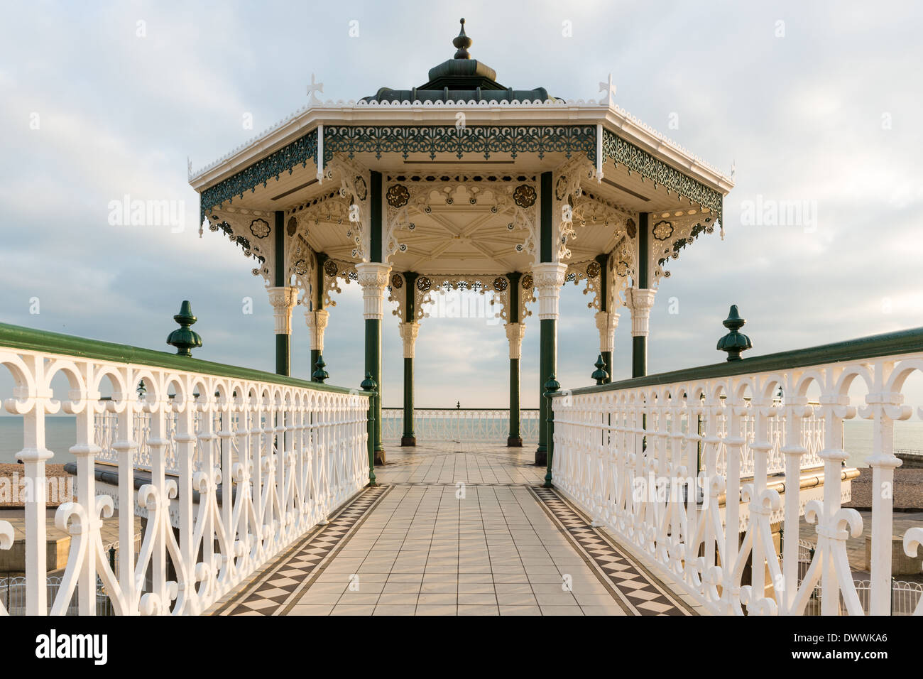 Kiosque à musique, la plage de Brighton Banque D'Images