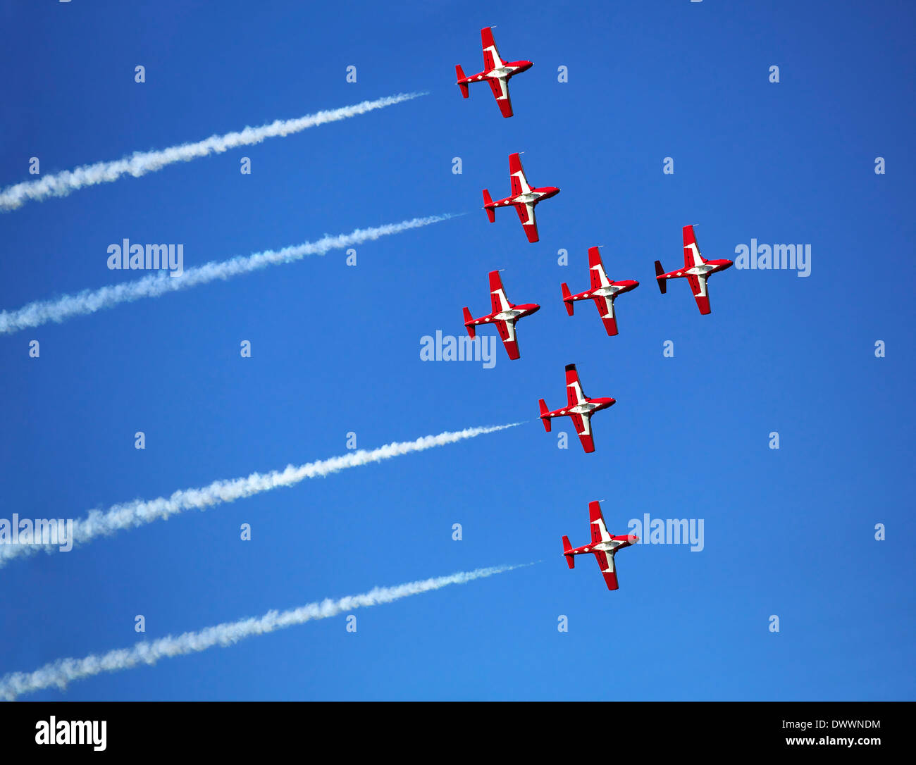 L'équipe des Snowbirds à l'Air Show à Gatineau, Québec, Canada Banque D'Images