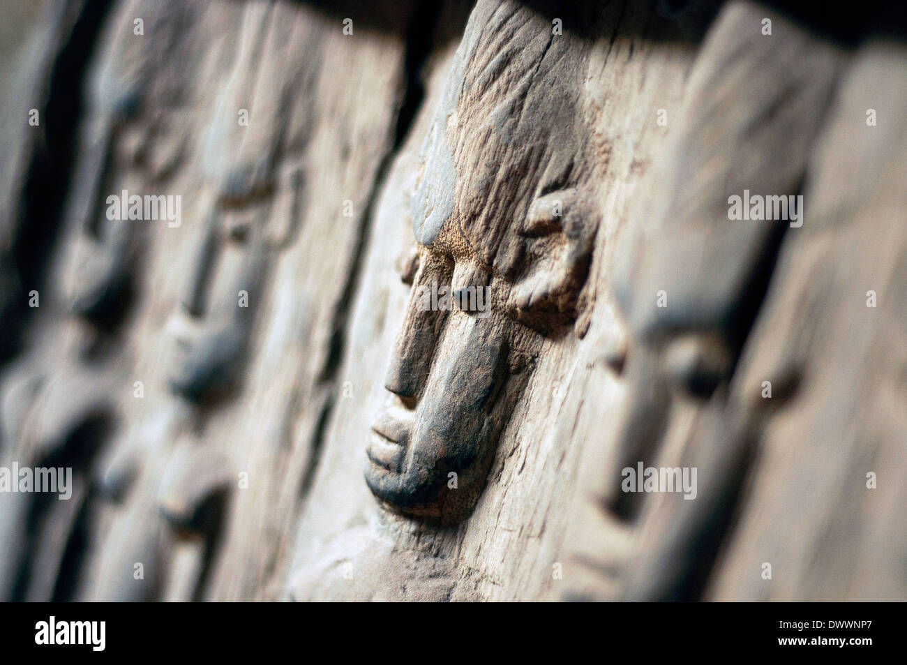 Sculpture en bois, Bamako, Mali Banque D'Images