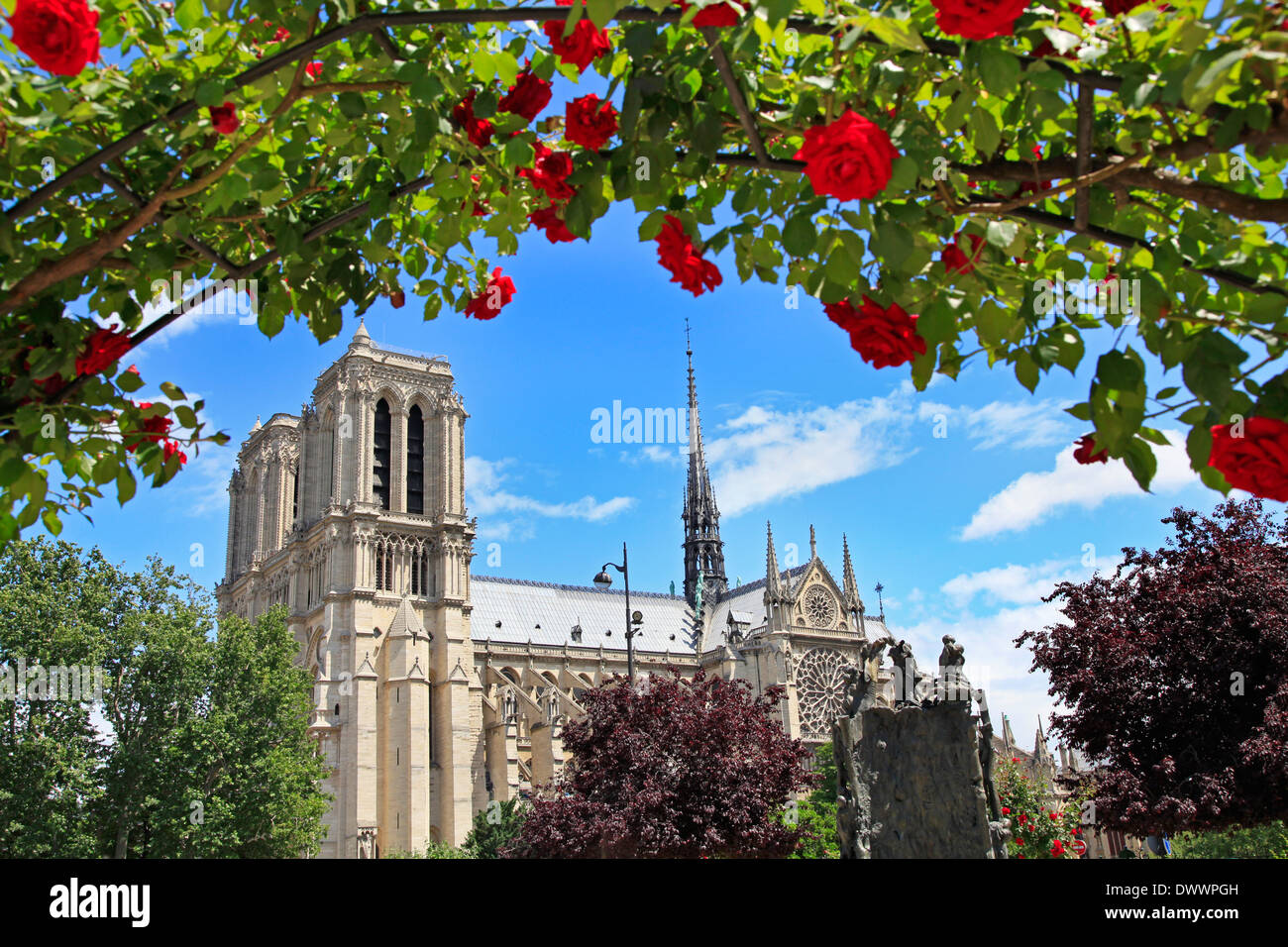 Notre Dame de Paris, France Banque D'Images