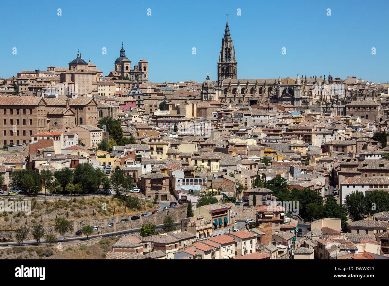 La ville de Tolède dans la région de Castille-La Manche du centre de l'Espagne. Banque D'Images