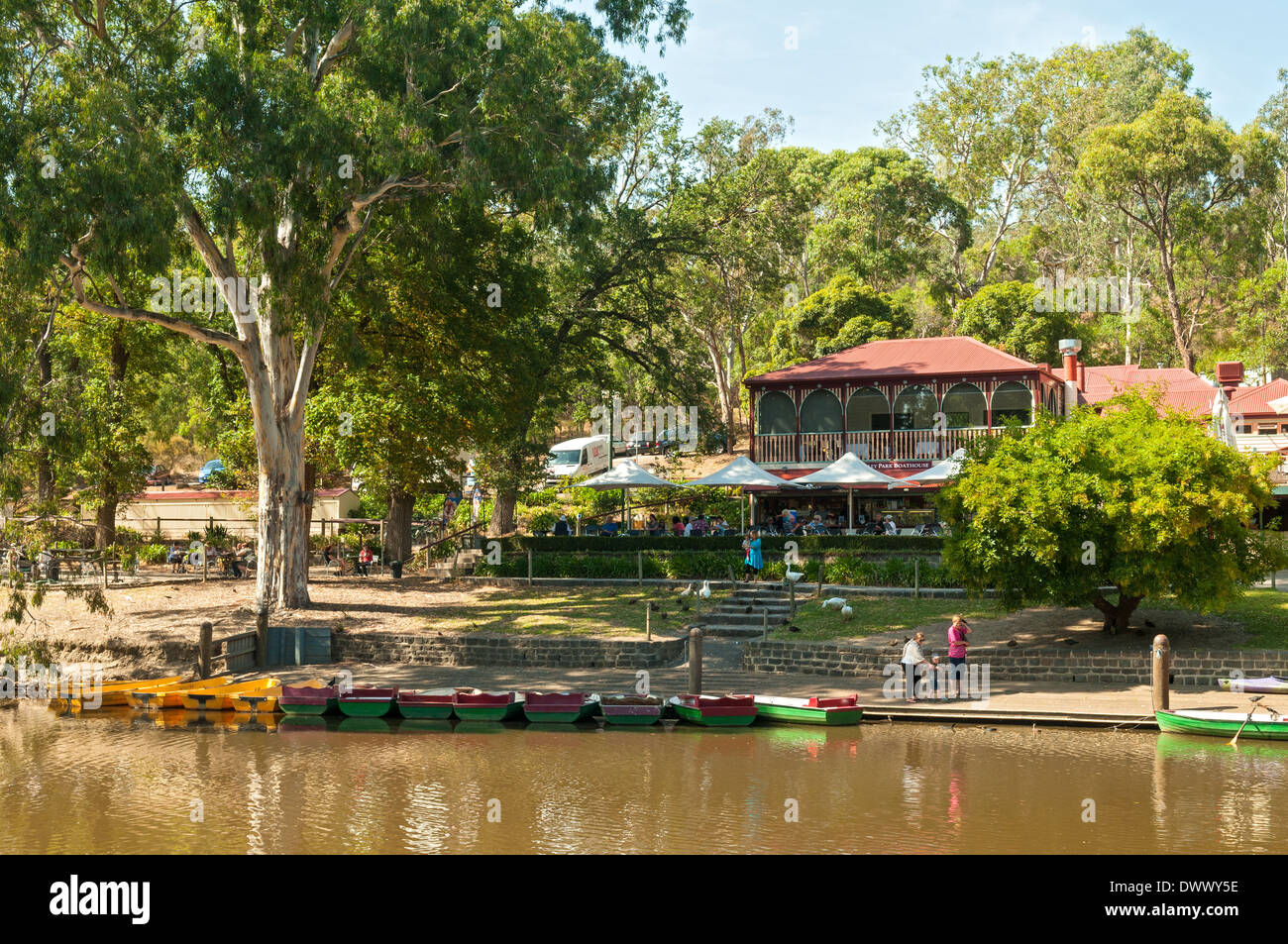 Studley Park Boathouse, Kew, Melbourne, Victoria, Australie Banque D'Images