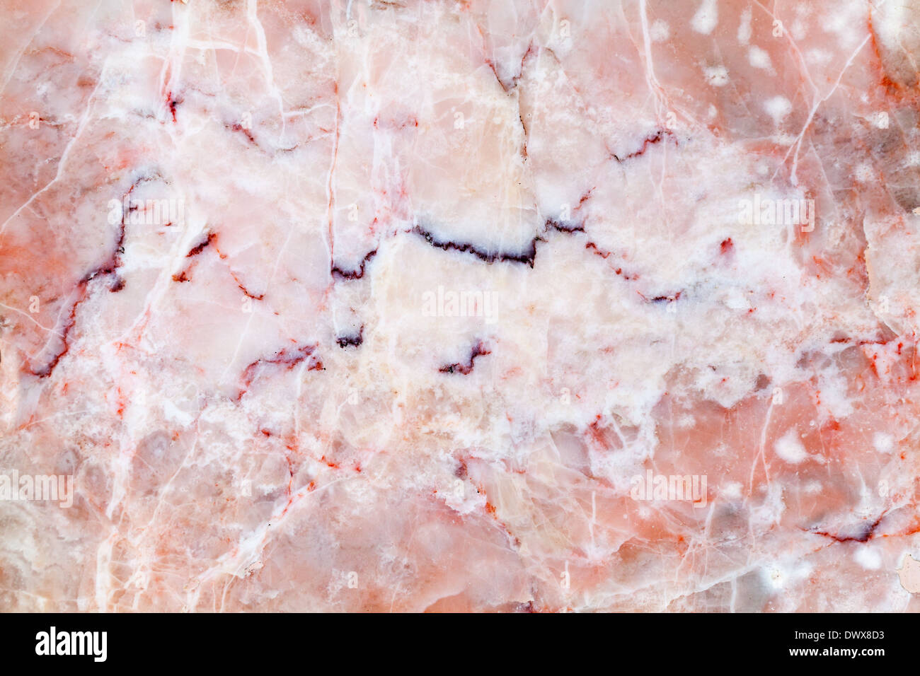 Plaque de marbre rose. La texture de fond photo détaillée Banque D'Images