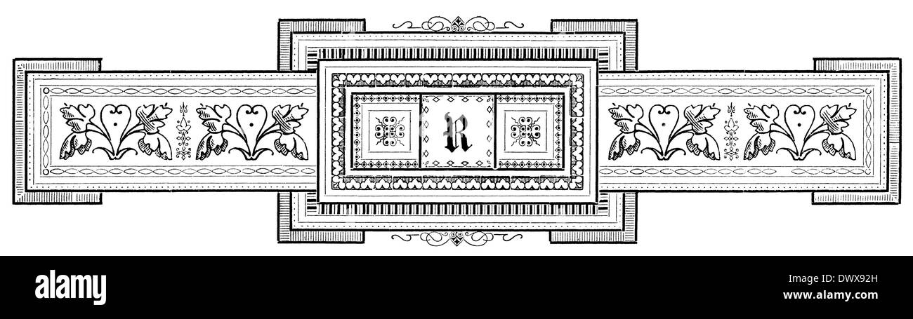 Caractère alphabétique, lettre Q Banque D'Images