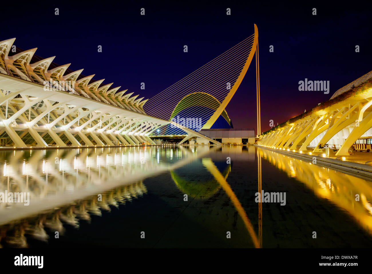 Cité des Arts et des Sciences, Valence, Espagne Banque D'Images