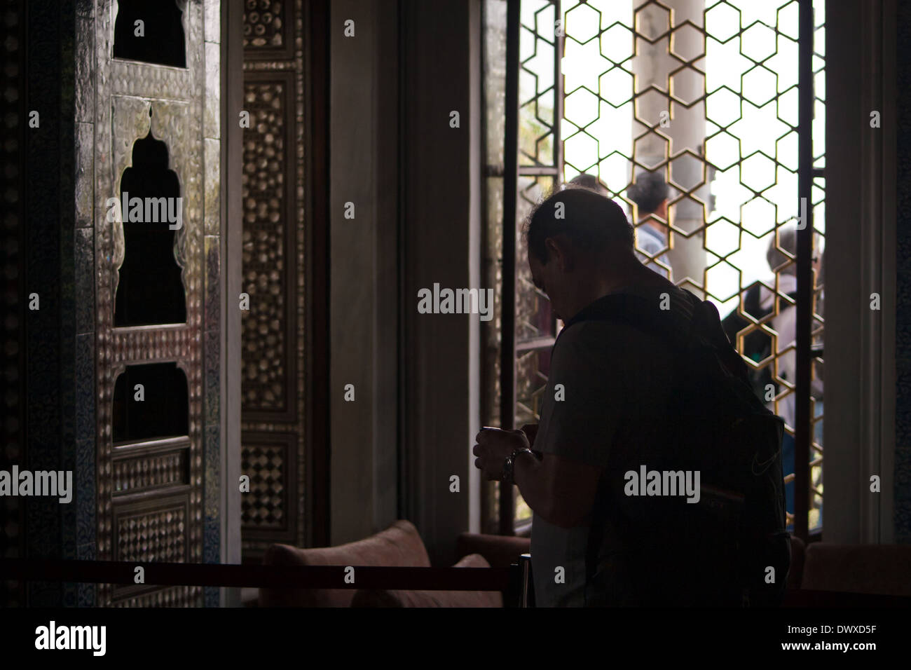 La prière musulmane dans le palais de Topkapi Banque D'Images