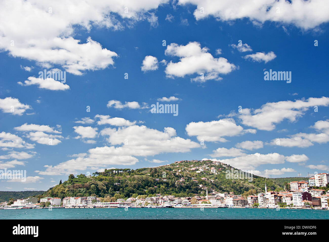 Croisière Bosphore Anadolu Kavagi ville ; Banque D'Images