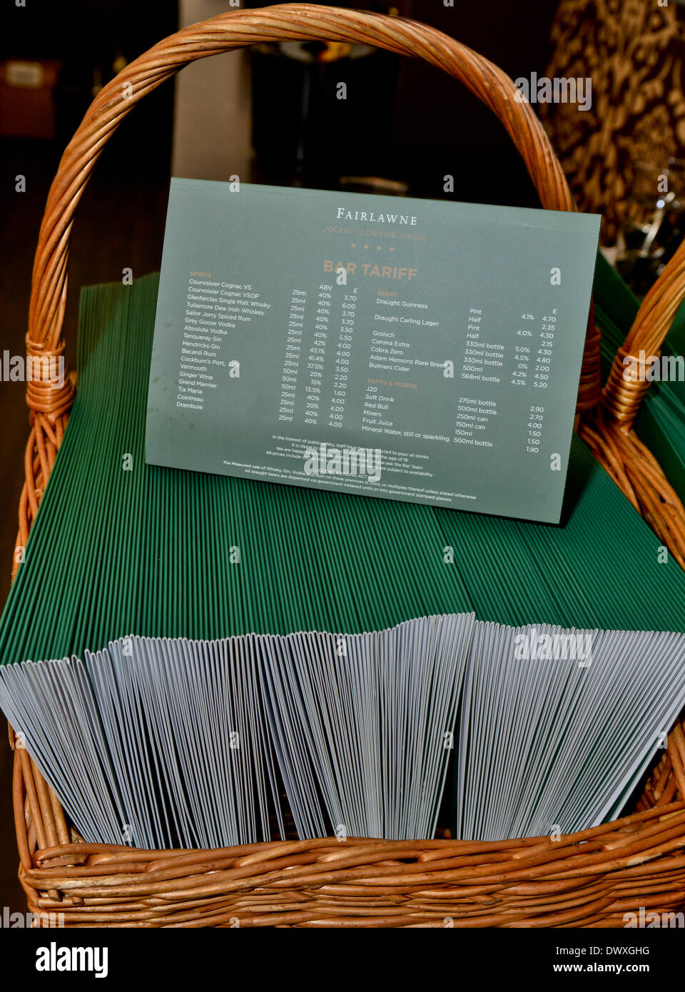 Cheltenham, Gloucestershire, UK . 13Th Mar, 2014. Albert Roux's restaurant à Cheltenham, courses, où les prix commencent à €525 au jour 3, St Patricks Day du festival de Cheltenham Gold Cup 2014 Credit : Jules annan/Alamy Live News Banque D'Images