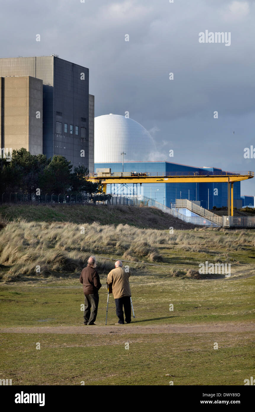 La centrale nucléaire de Sizewell Banque D'Images