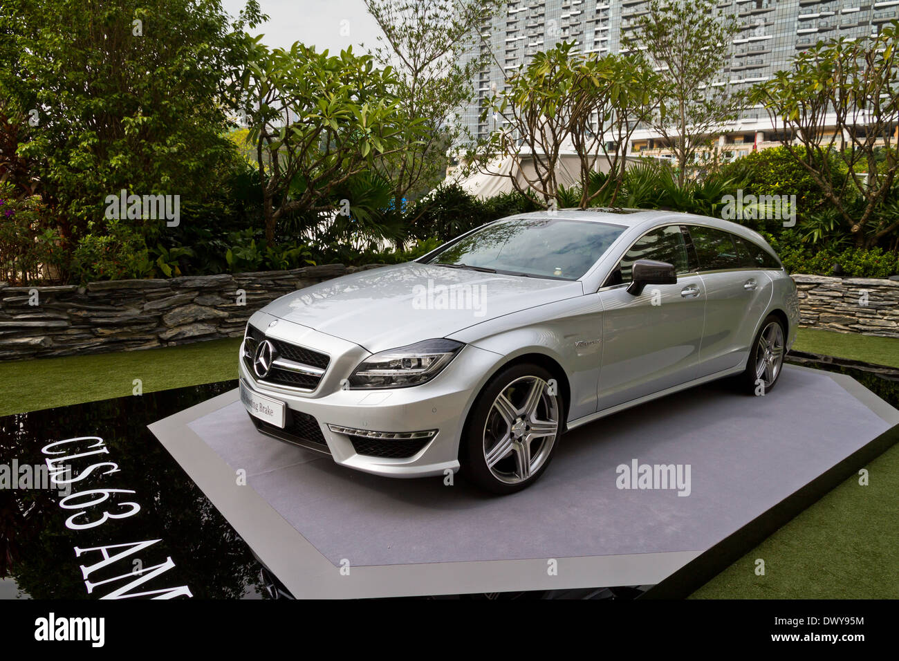 Mercedes-Benz CLS Shooting Événement médiatique de frein HK Banque D'Images