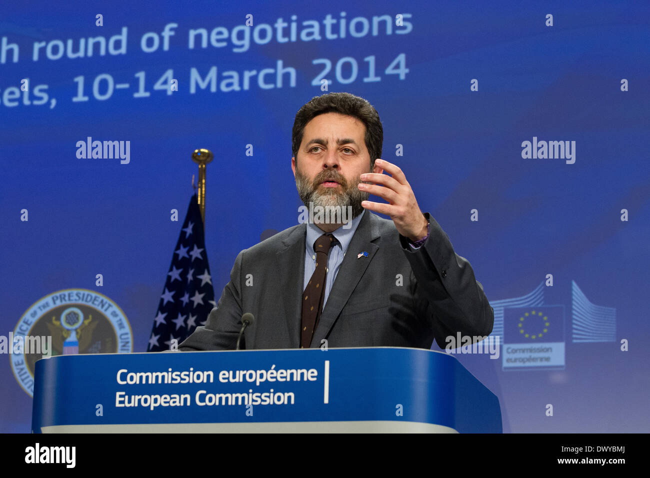 Le négociateur en chef de l'UE (TTIP) Ignacio Garcia Bercero Banque D'Images